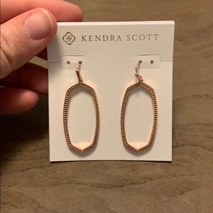Kendra Scott Rose Gold Elle Open Frame Earrings